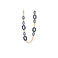 Les Cordes necklace blue