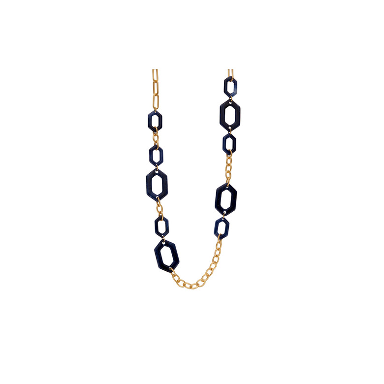 Les Cordes necklace blue