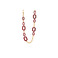 Les Cordes necklace pink