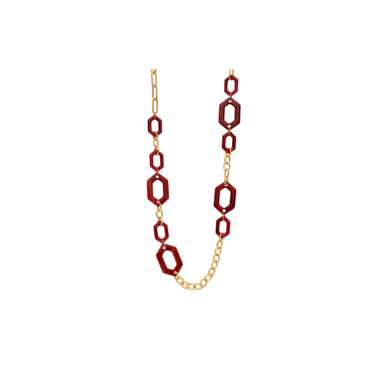 Les Cordes necklace pink 1