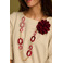 Les Cordes necklace pink 2