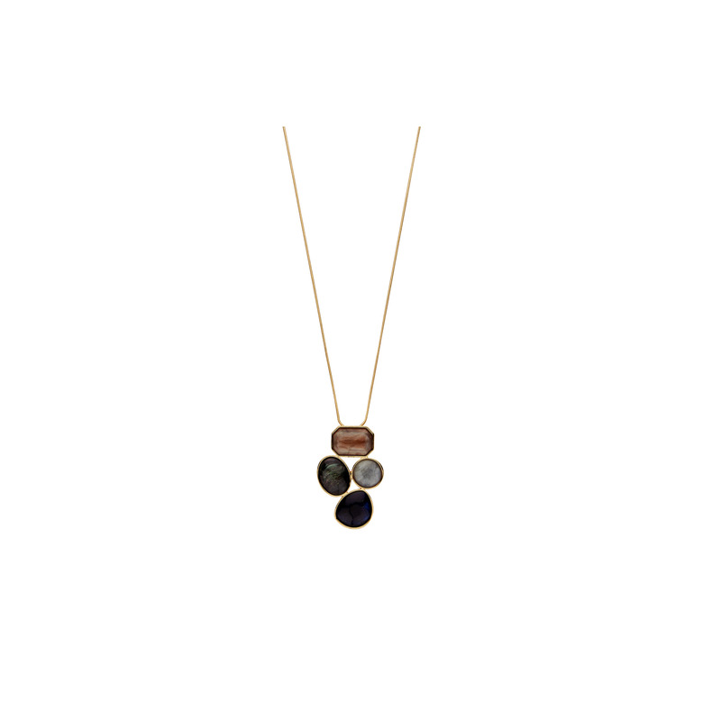 Les Cordes necklace brown 1