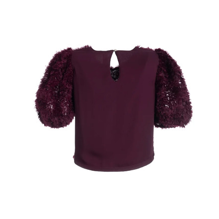 Dame Blanche blouse bordeaux