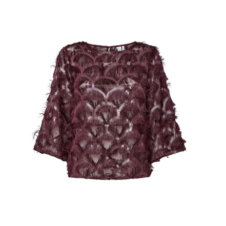 Y.a.s bluse bordeaux
