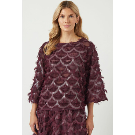 Y.a.s bluse bordeaux