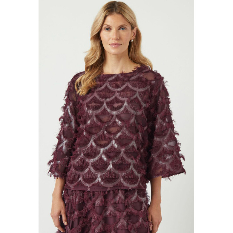 Y.a.s blouse bordeaux 2