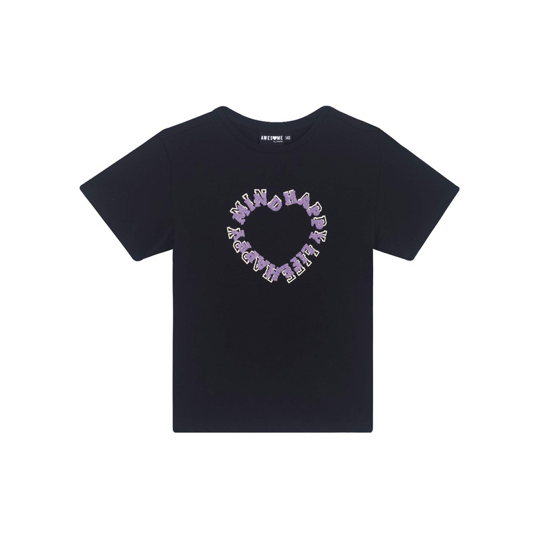 Someone Junior Meisjes t-shirt noir 1