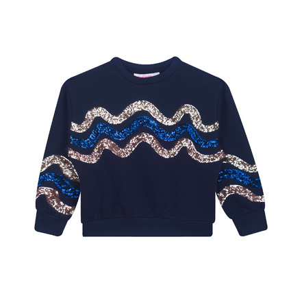 Someone Kids sweater bleu