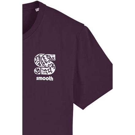 Smooth t-shirt bordeaux
