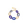 Les Cordes armband blau 1