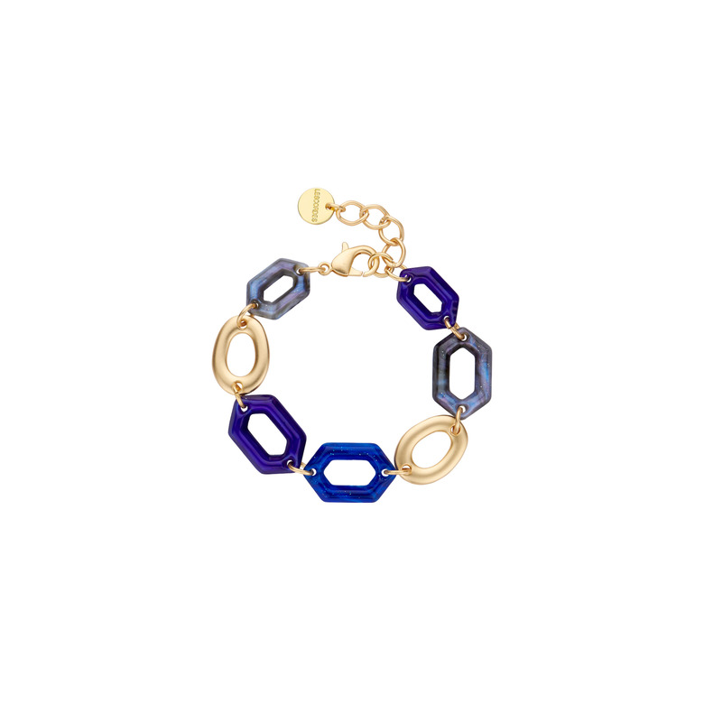 Les Cordes armband blau 1