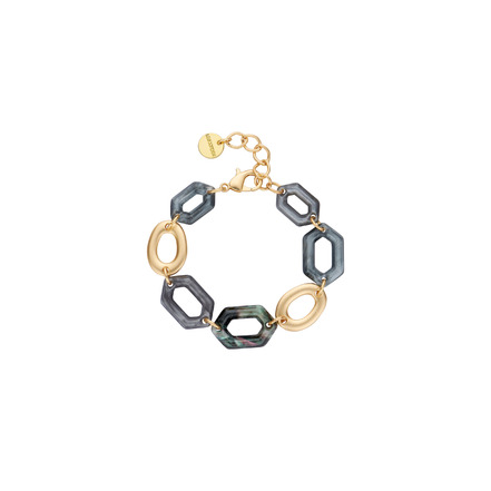 Les Cordes armband grau