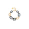 Les Cordes armband grau