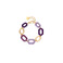 Les Cordes armband lila