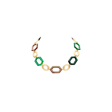 Les Cordes necklace green