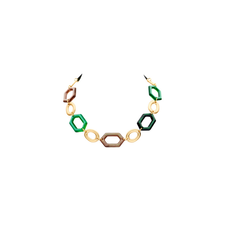 Les Cordes necklace green 1