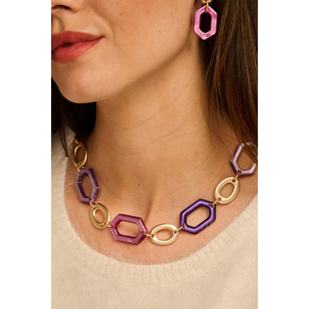 Les Cordes necklace violet