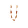 Les Cordes halskette beige
