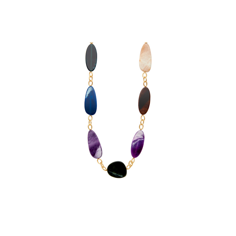 Les Cordes halskette multicolor 1