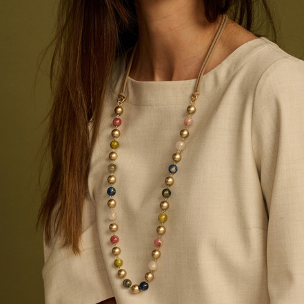 Les Cordes necklace multicolor