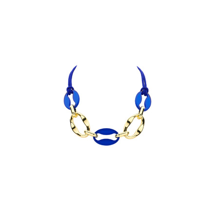 Les Cordes halskette blau