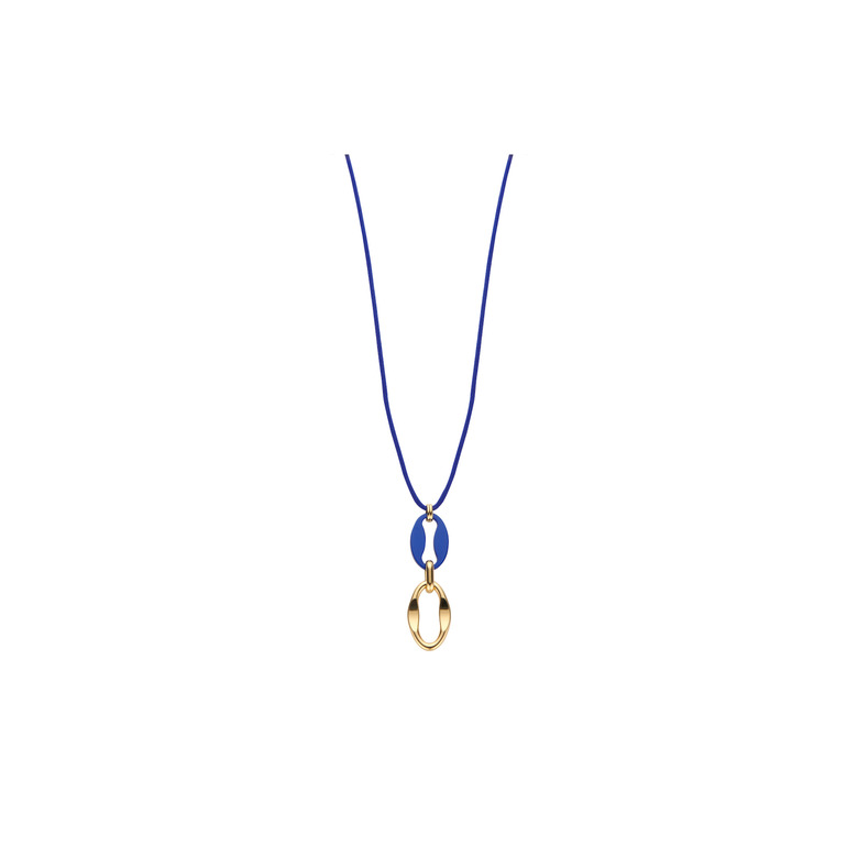 Les Cordes halsketting blauw 1
