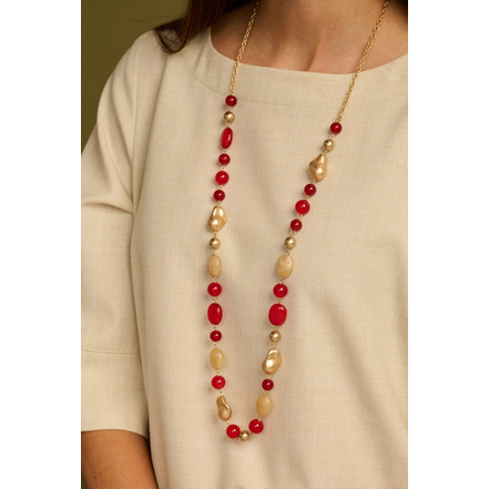 Les Cordes necklace red