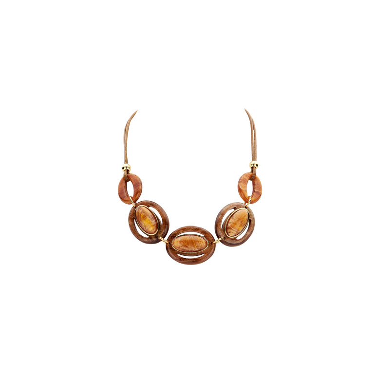 Les Cordes collier brun 1