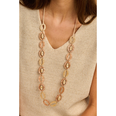 Les Cordes necklace ecru