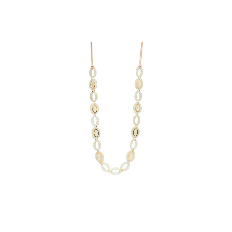 Les Cordes collier blanc 1