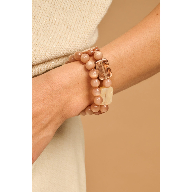 Les Cordes armband beige 2