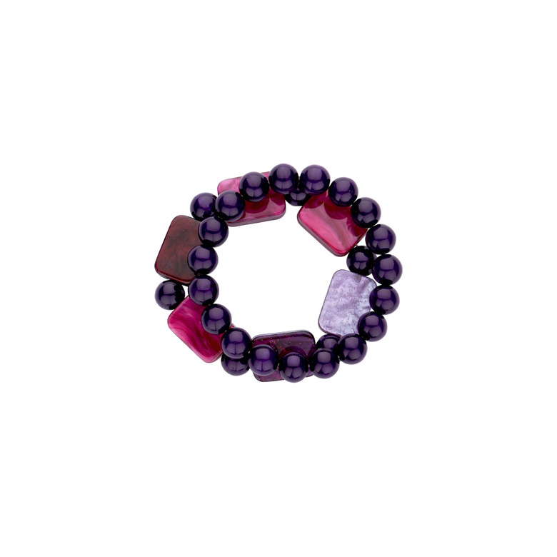 Les Cordes armband paars 1