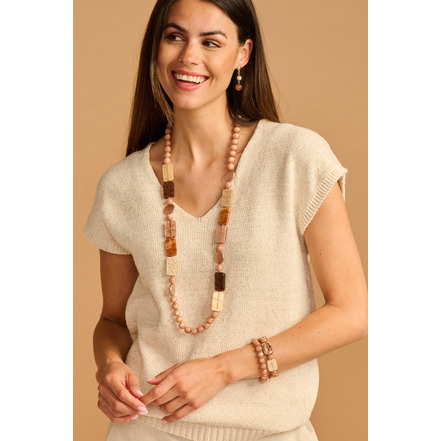 Les Cordes necklace lightbrown