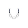 Les Cordes collier argent