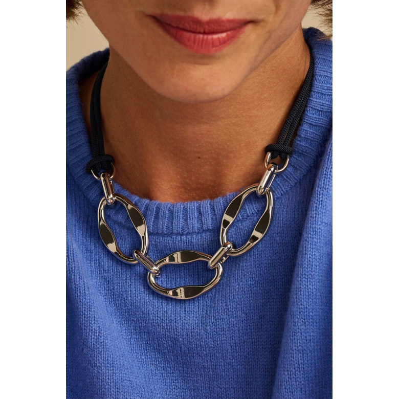 Les Cordes halsketting zilver 2