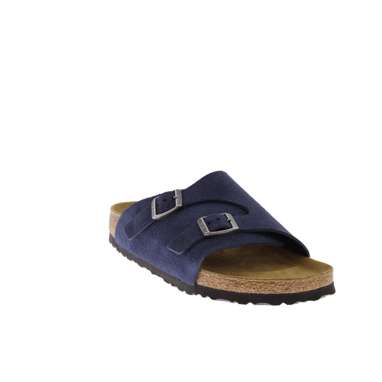 Birkenstock slippers blauw 2