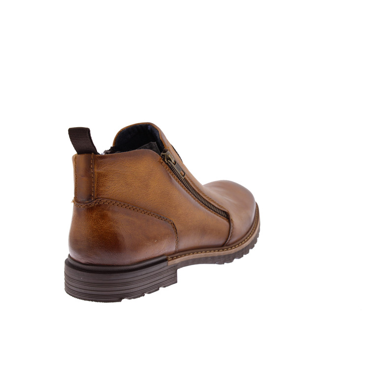 Bugattishoes hoge schoenen cognac 4