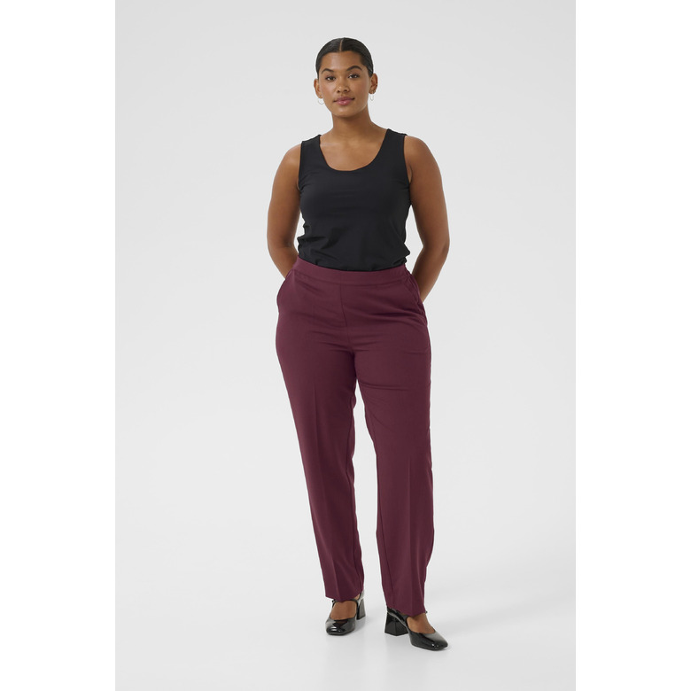 Kaffe Curve broek bordeaux 2