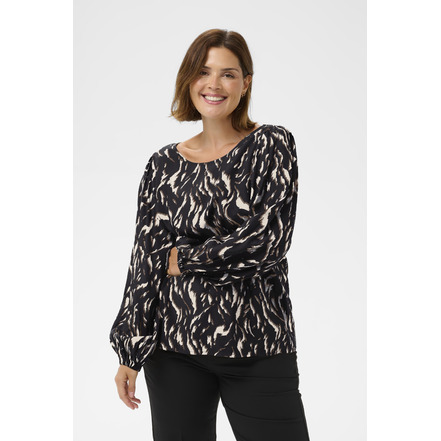 Kaffe Curve blouse zwart