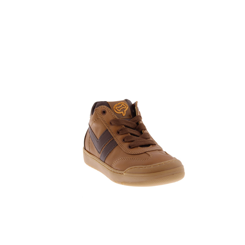 Stones And Bones hoge schoenen cognac 2