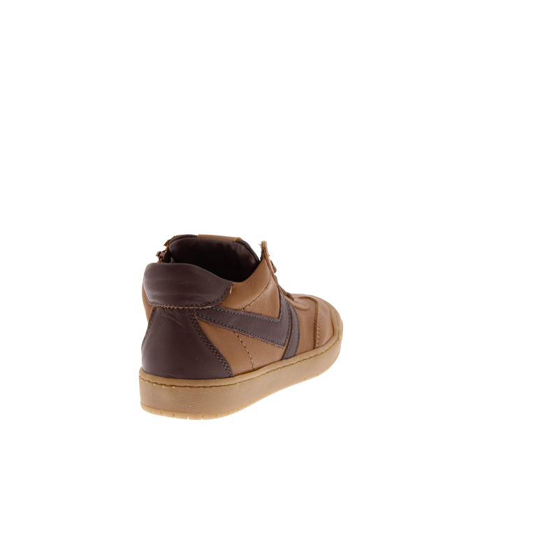 Stones And Bones hoge schoenen cognac 4