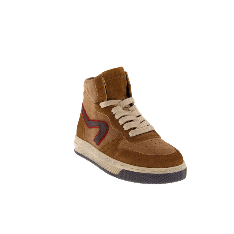 Hip hoge schoenen cognac 2