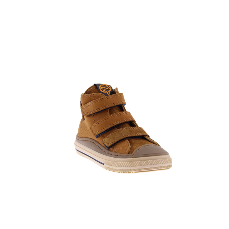 Stones And Bones hoge schoenen cognac 2
