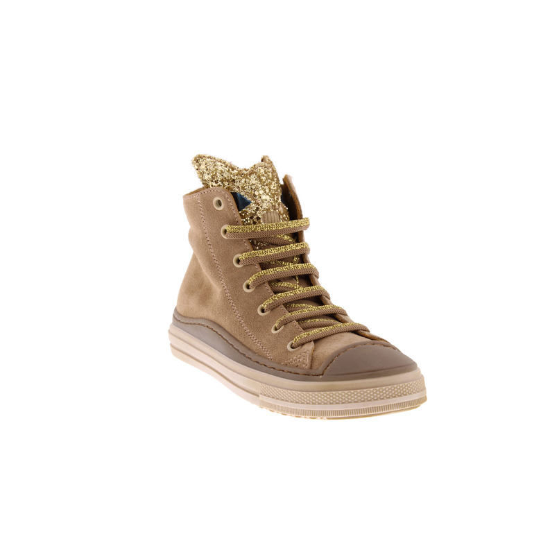 Stones And Bones hoge schoenen beige 2