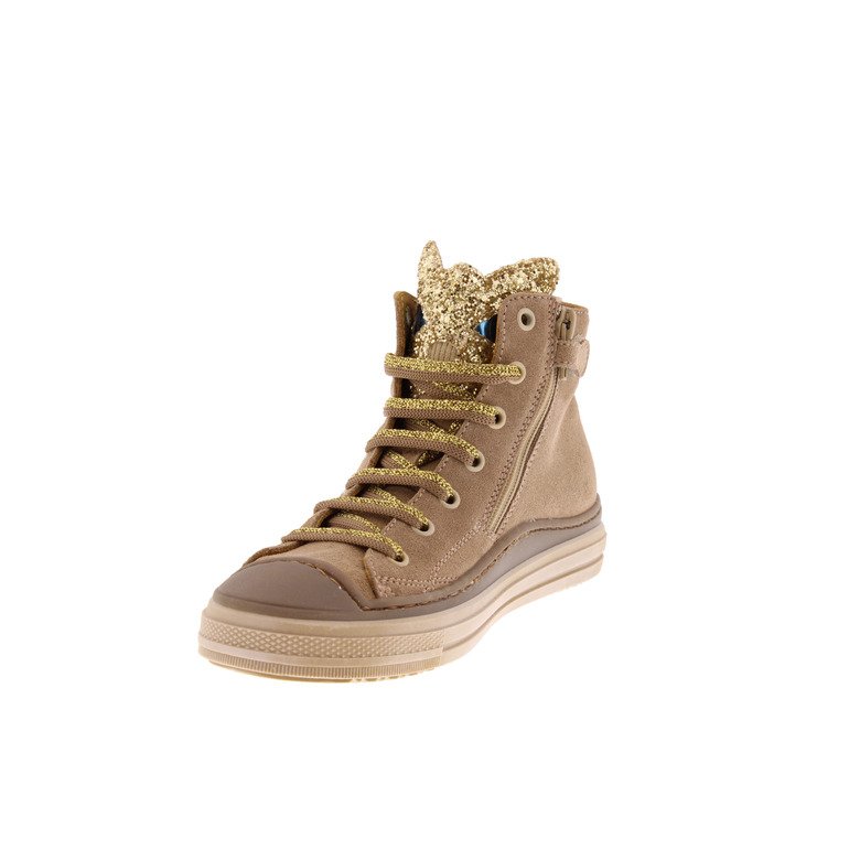 Stones And Bones hoge schoenen beige 3