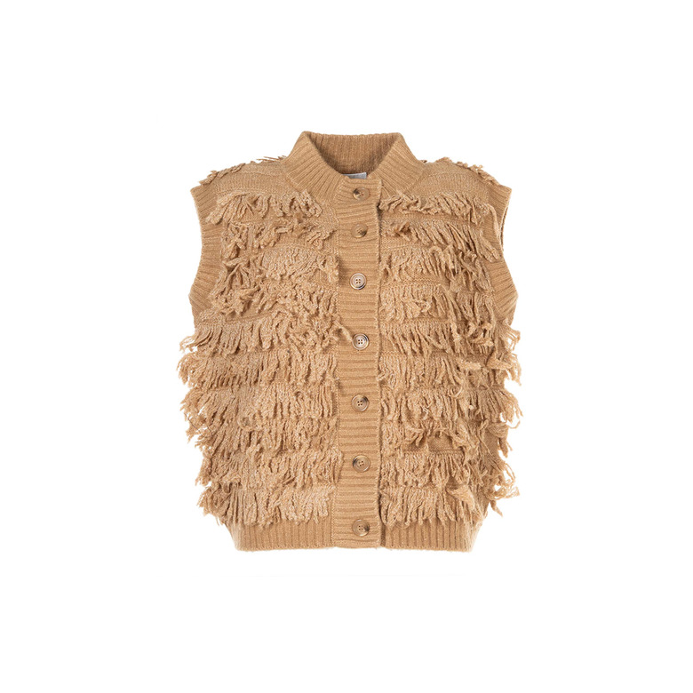 Due Amanti gilet camel 1