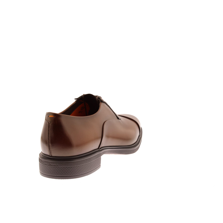 Santoni lace shoes cognac 4
