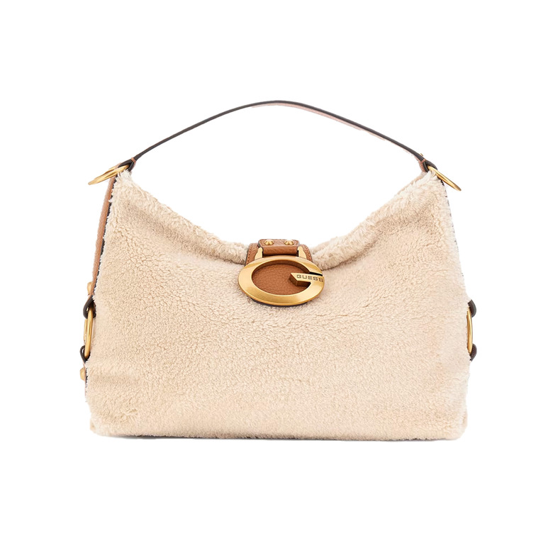 Guess schoudertas ecru 1