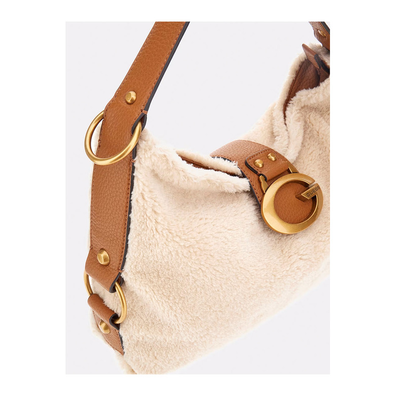 Guess schoudertas ecru 3