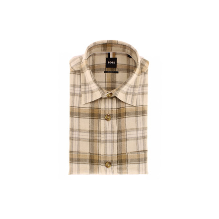 Boss shirt lightbrown
